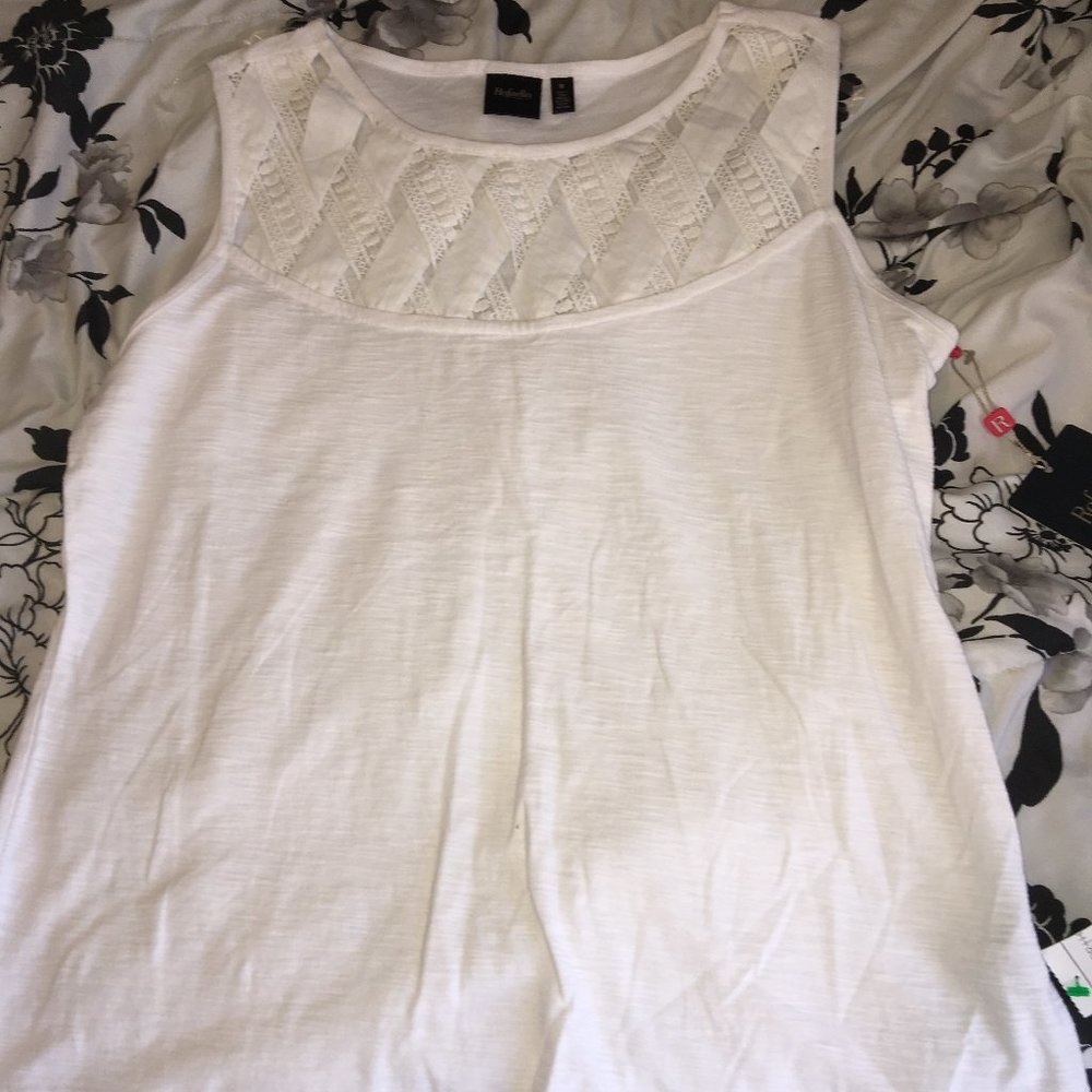 Rafaella White Women's sleeveless shirt